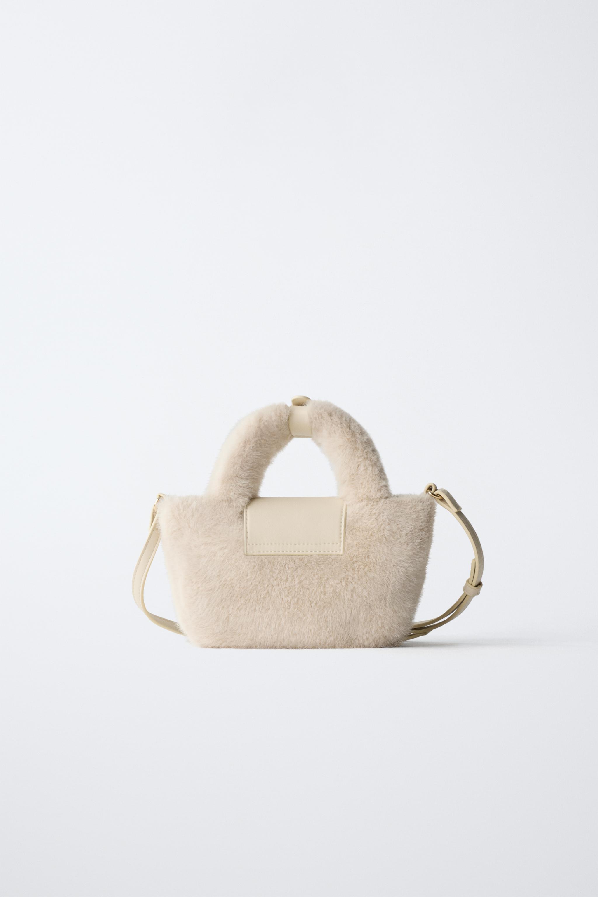 FAUX FUR CROSSBODY BAG